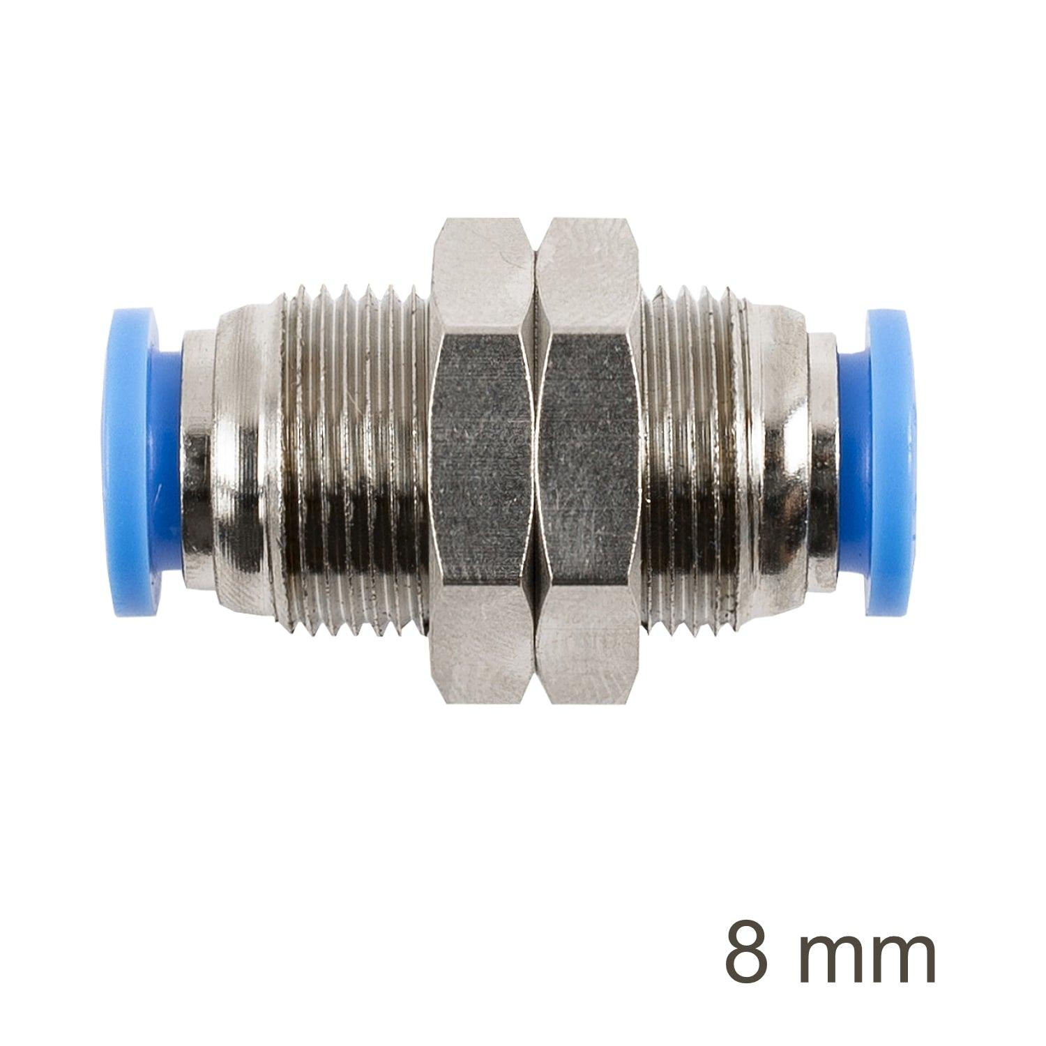 Metal Bulkhead Str. Connector 8 Mm - Livestainable.co.za