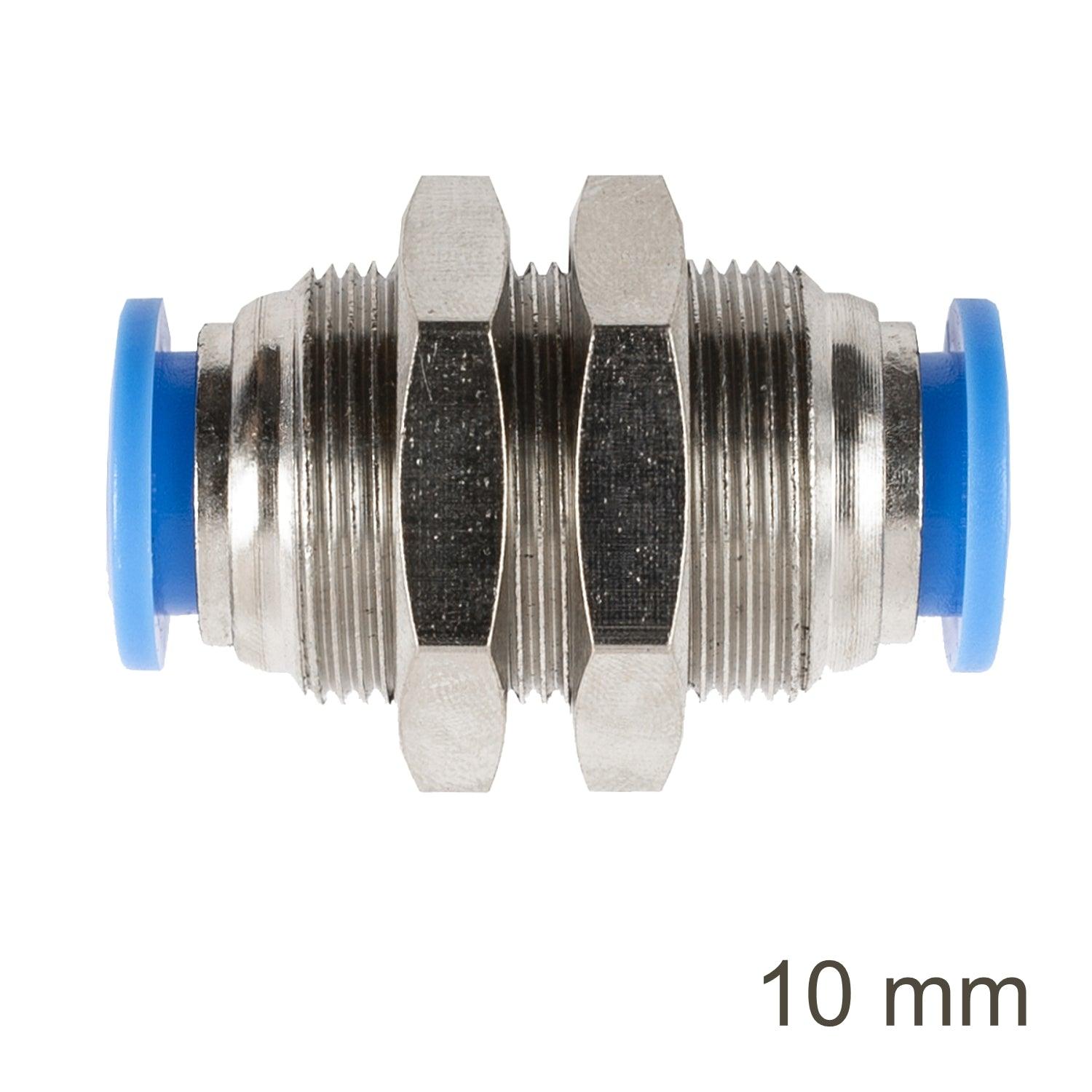 Metal Bulkhead Str. Connector 10 Mm - Livestainable.co.za