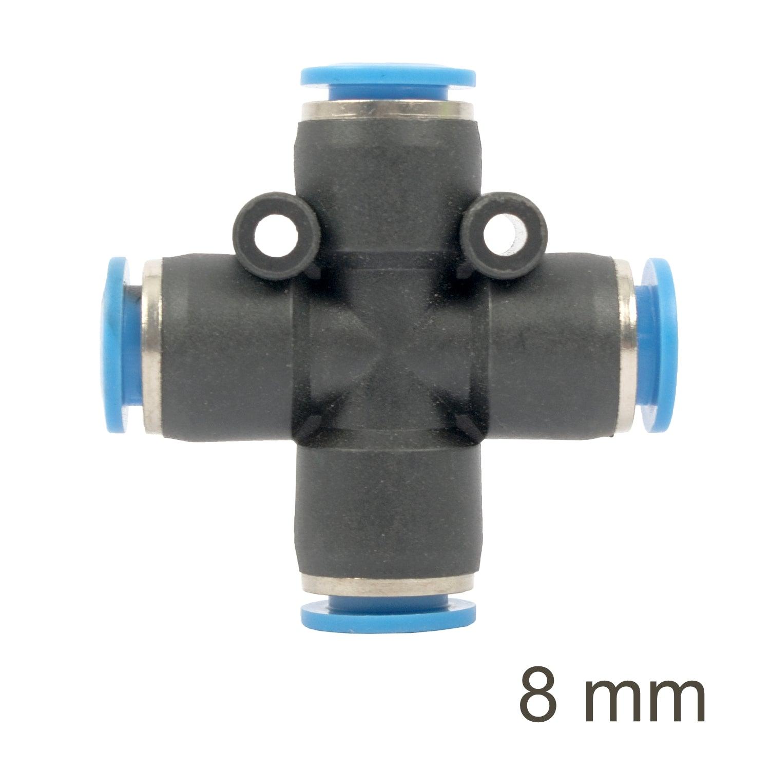 Pu Hose Fitting 4 Way Connector 8 Mm - Livestainable.co.za