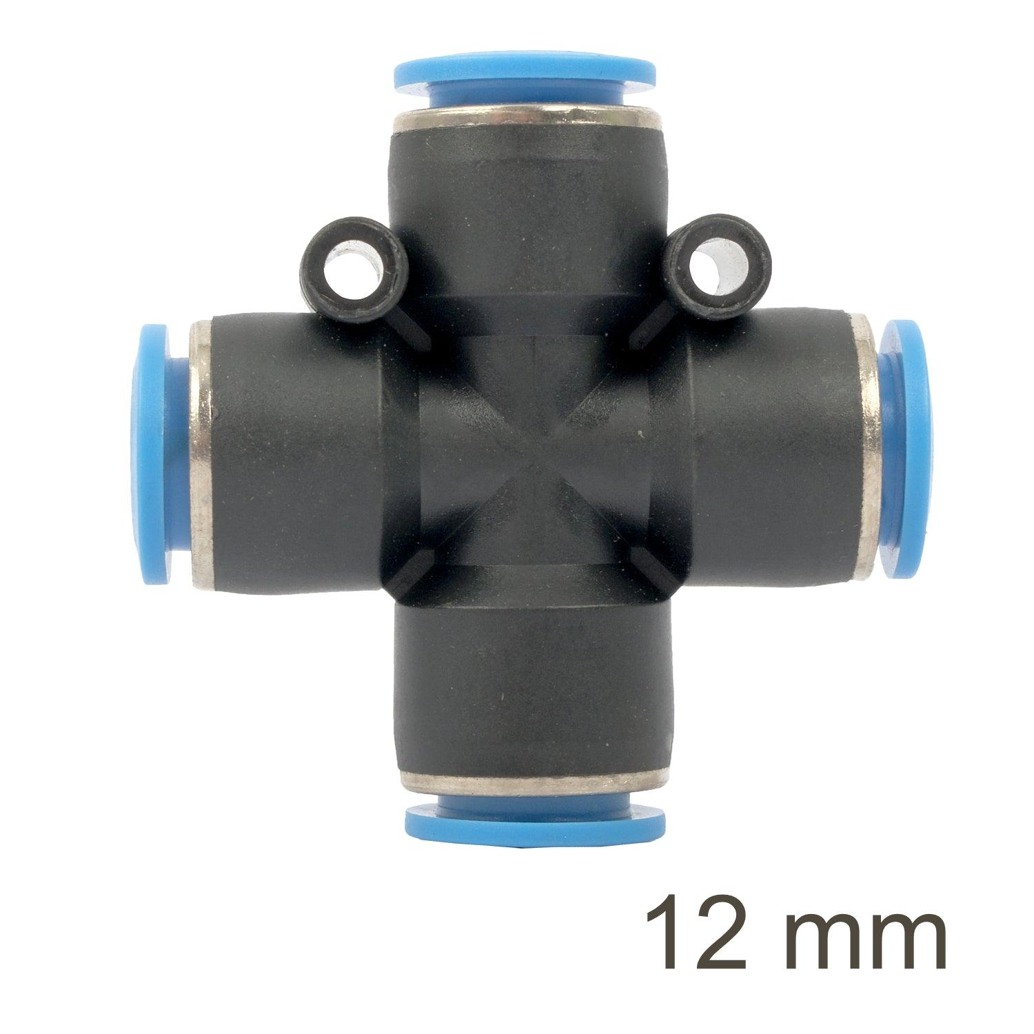 Pu Hose Fitting 4 Way Connector 12 Mm - Livestainable.co.za