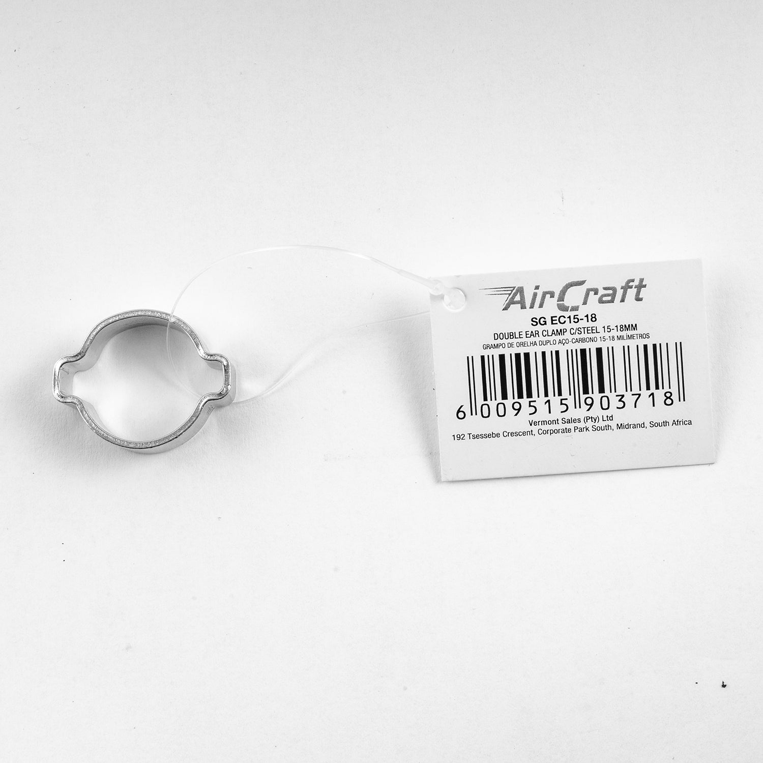 Aircraft Double Ear Clamp C/Steel 15 18 Mm