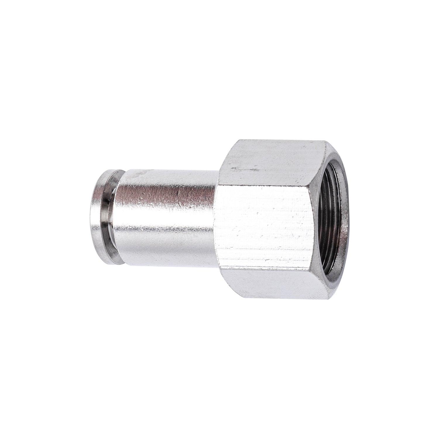 Metal Pu Fitting Straight 8 Mm 3/8' F - Livestainable.co.za