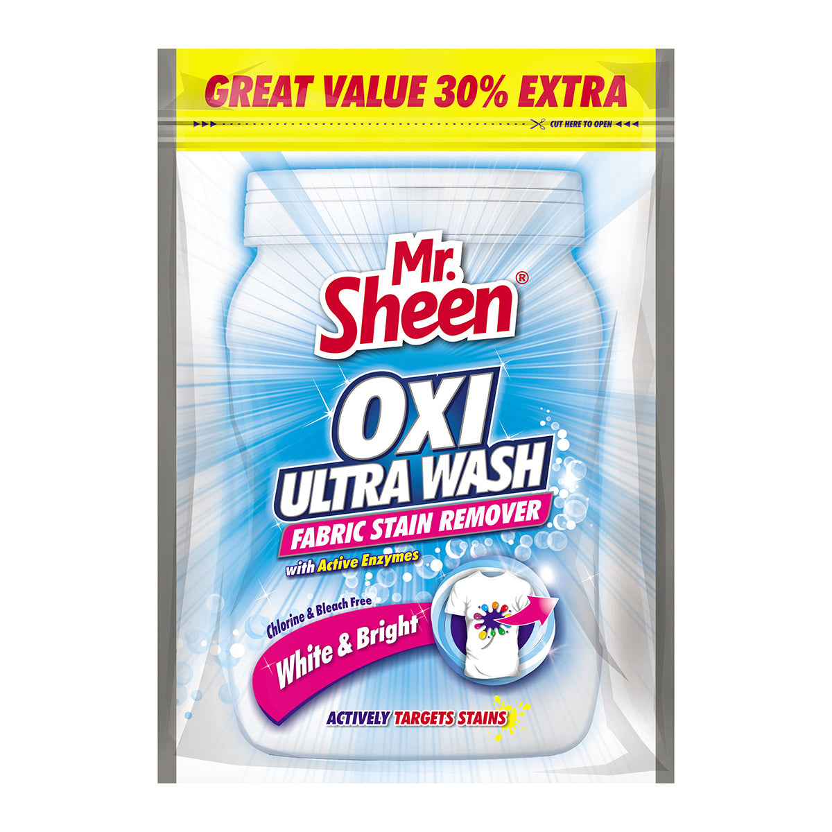 Mr Sheen Oxi Ultra Wash Value White 520 G