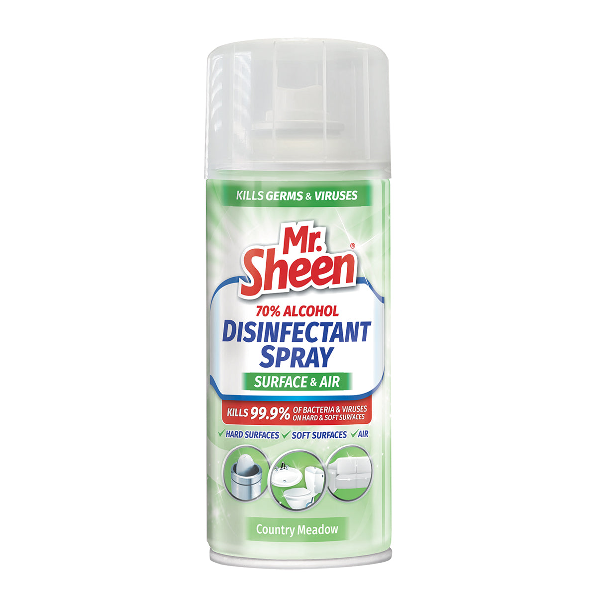 Mr Sheen Disinfec Spray Surf And Air Cmead 500 Ml