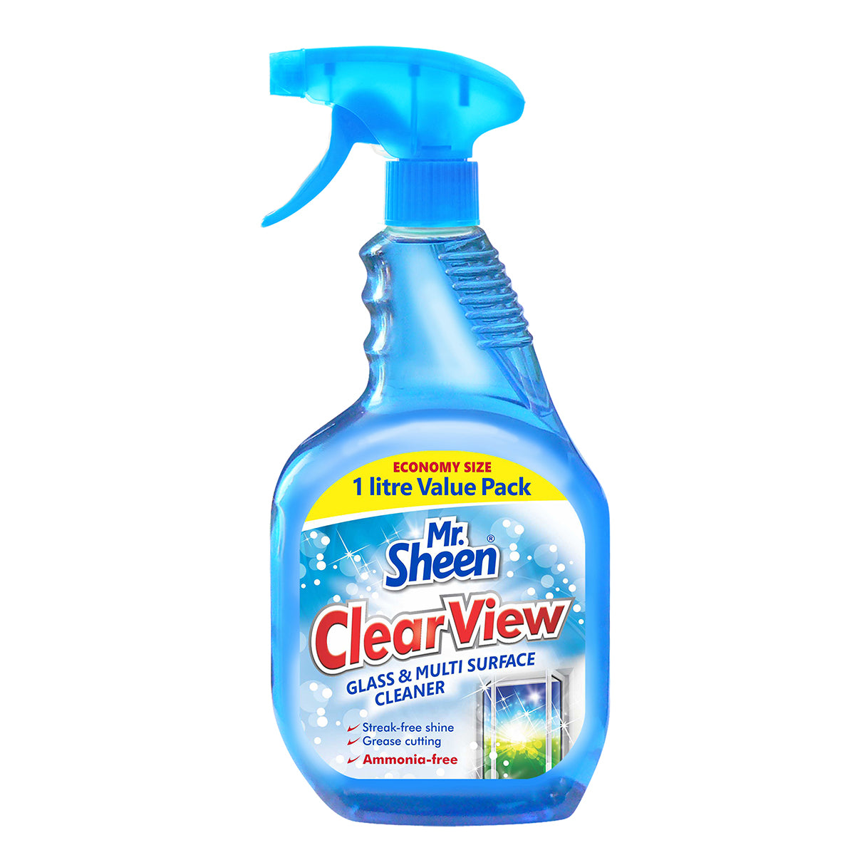 Mr Sheen Clear View Glass And Multi Sur Clean 1 L