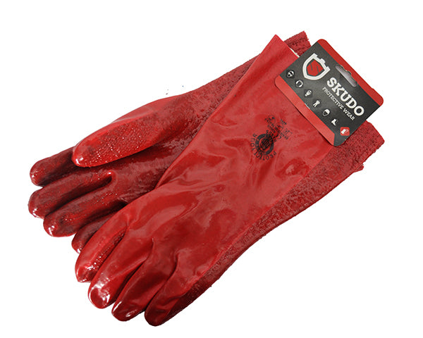Skudo Gloves Heavy Duty Rough Palm Elbow Length