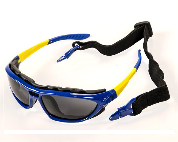 Skudo Safety Glasses Spoggle + Elastic Band Grey