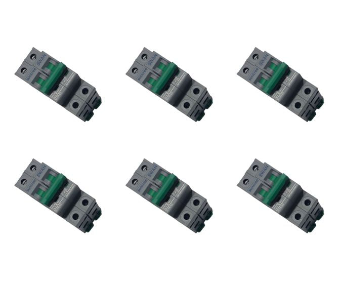 Dc Circuit Breaker 20 A 2 P 550 V C Curve 6 P/Box Sl7 N 63 220