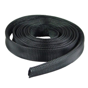 Braided Sleeving Flat20 Exp Od=25mm Debulk Pet20 Bk