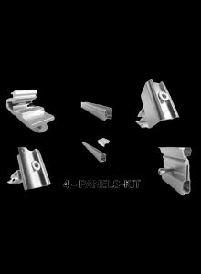 Schletter Pro Klip Lok Roof 4 Panels Long Rail In Portrait Mounting Kit