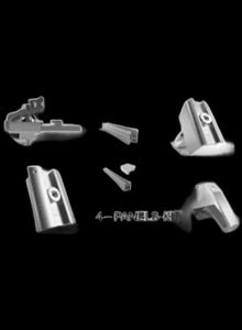 Schletter Eco Pro Tile Roof 4 Panels Long Rail Mounting Kit