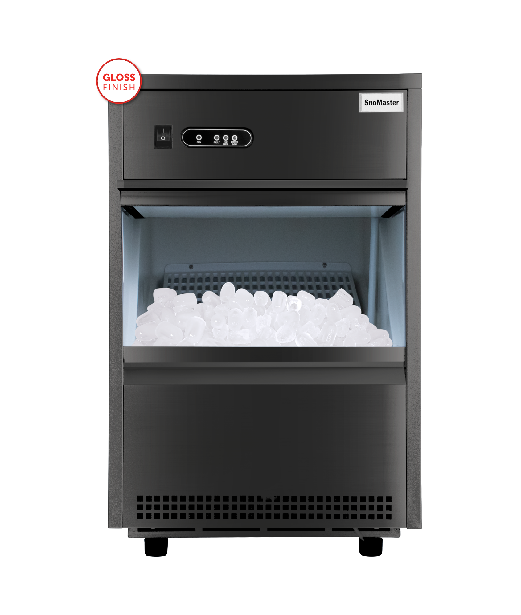 SnoMaster - 26Kg/24Hr Plumbed-In Bullet Type Ice-Maker (SM-26 (BLACK) - Livestainable.co.za