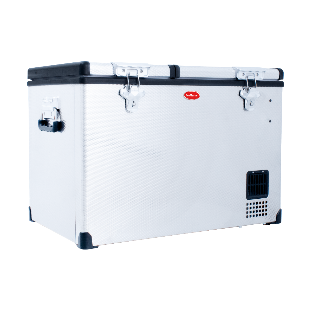 SnoMaster - 56L Dual Compartment Portable Fridge/Freezer AC/DC - Stainless Steel (SMDZ-CL56D) - Livestainable.co.za