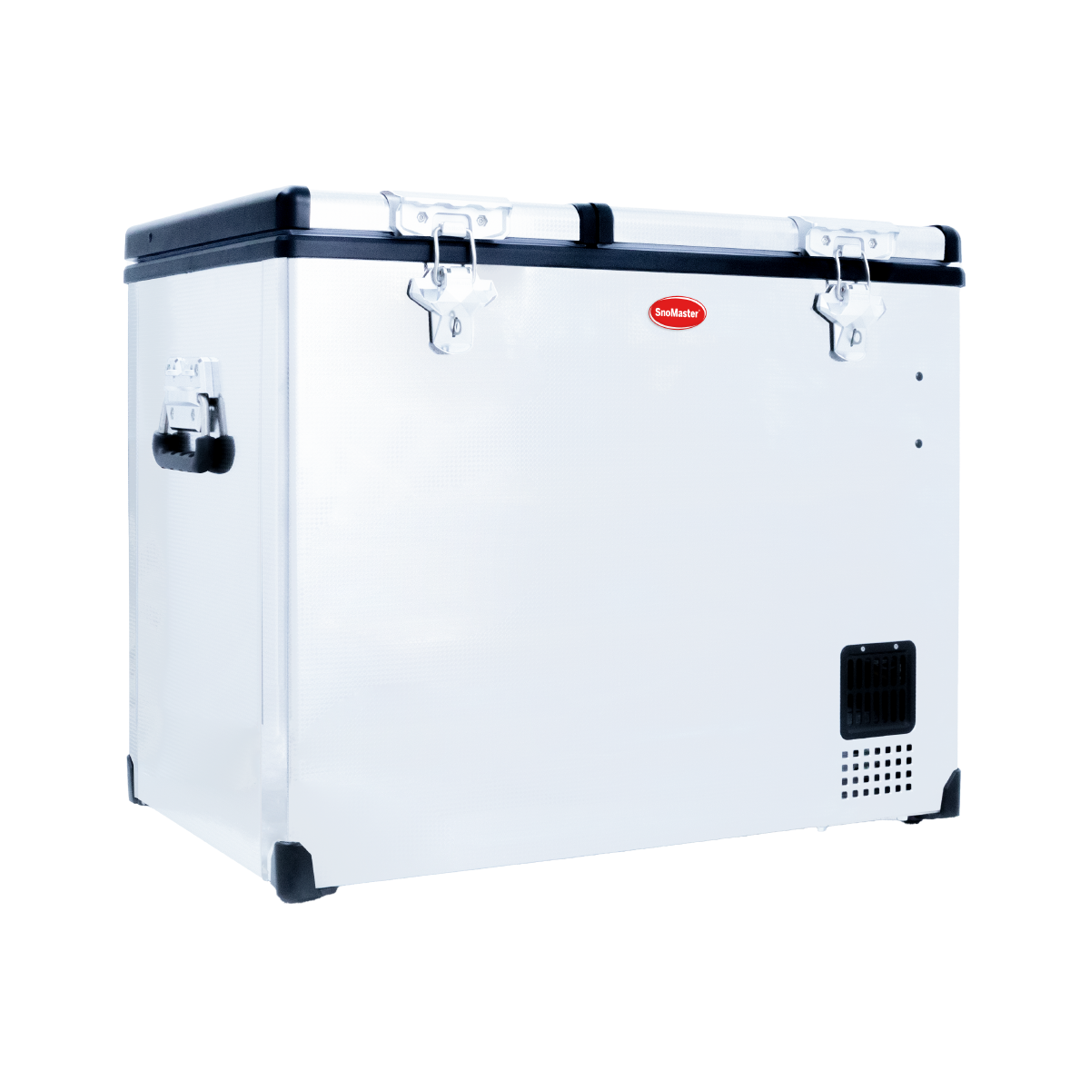 SnoMaster - 72L Dual Compartment Portable Fridge/Freezer AC/DC - Stainless Steel (SMDZ-CL72D) - Livestainable.co.za