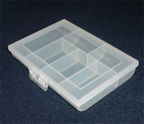 Encl Plastic 06 Compartment Sp77970 120x90x22mm *D*