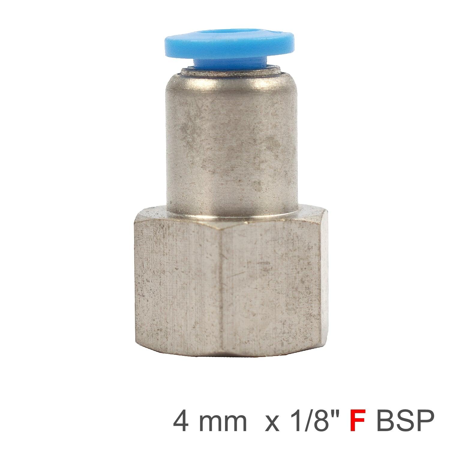 Pu Hose Fitting Straight Stud 4 Mm 1/8 F - Livestainable.co.za
