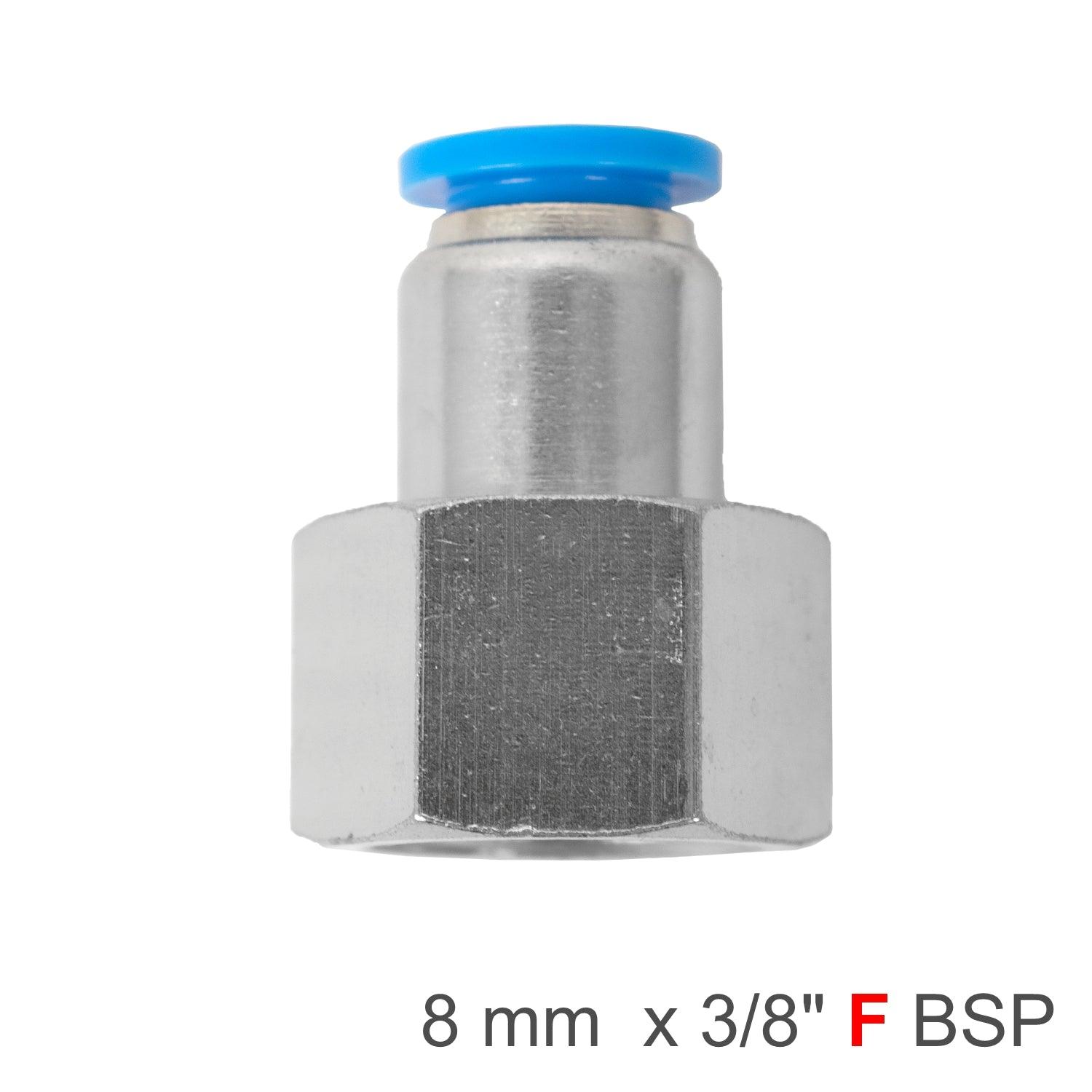 Pu Hose Fitting Straight Stud 8 Mm 3/8 F - Livestainable.co.za