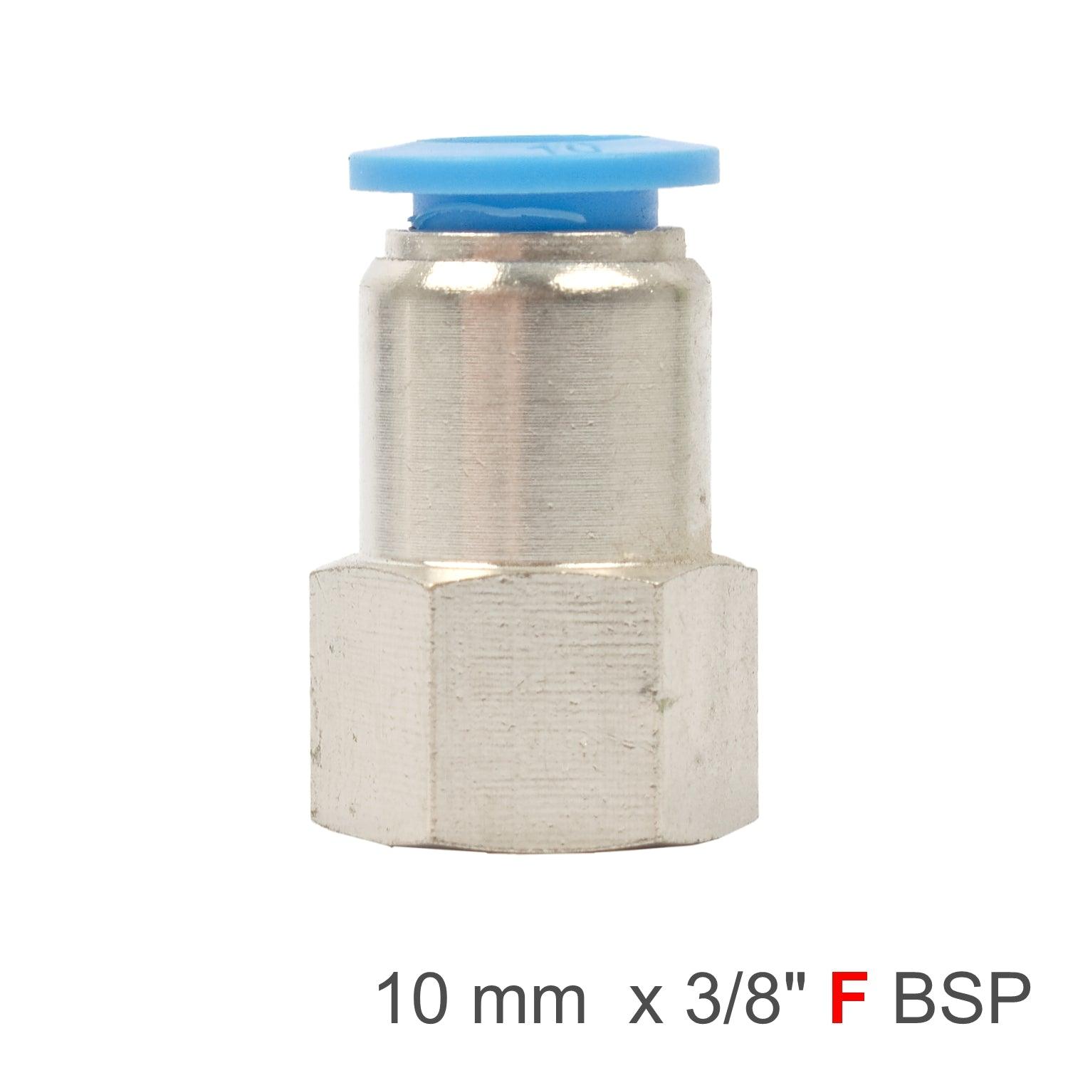 Pu Hose Fitting Straight Stud 10 Mm 3/8 F - Livestainable.co.za