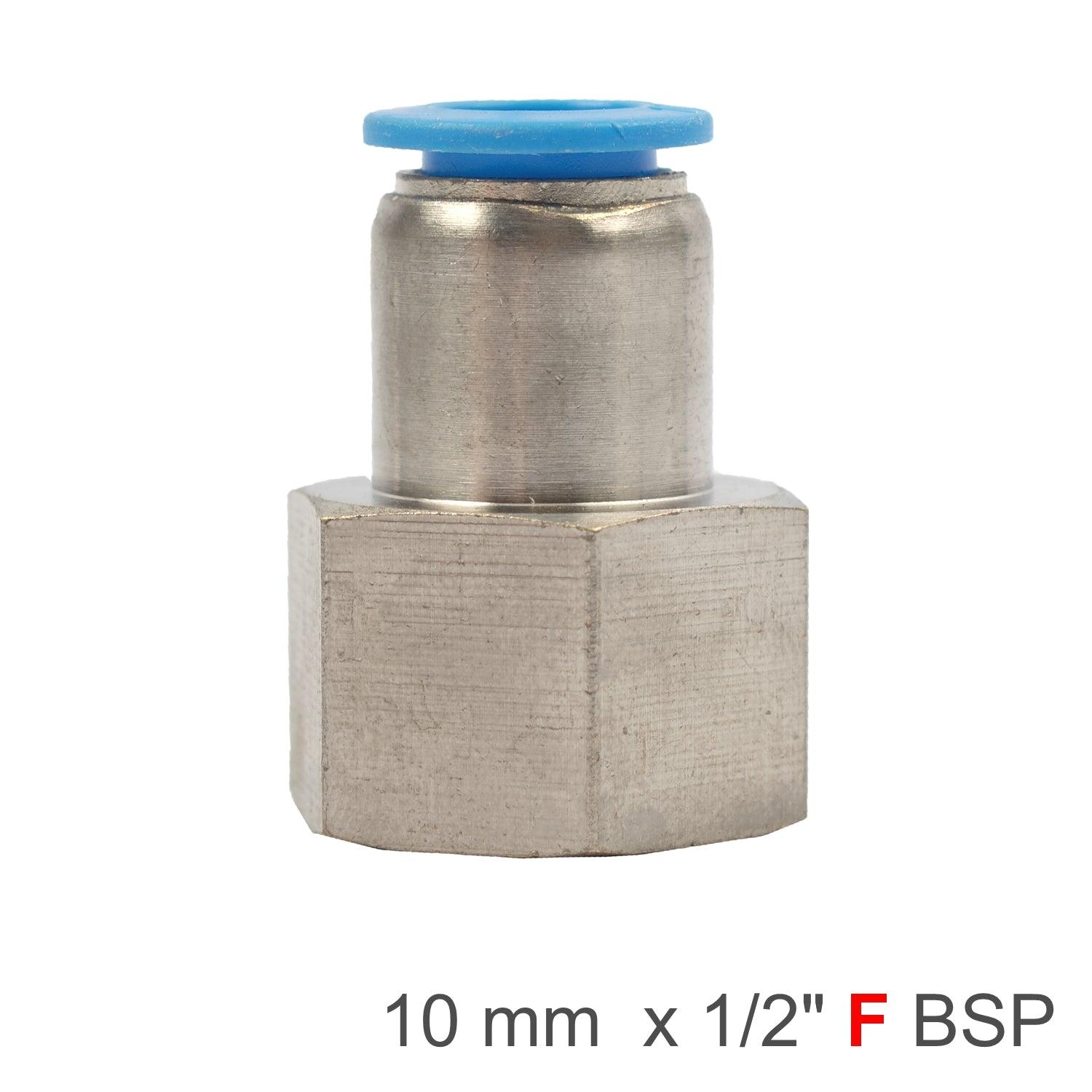 Pu Hose Fitting Straight Stud 10 Mm 1/2 F - Livestainable.co.za