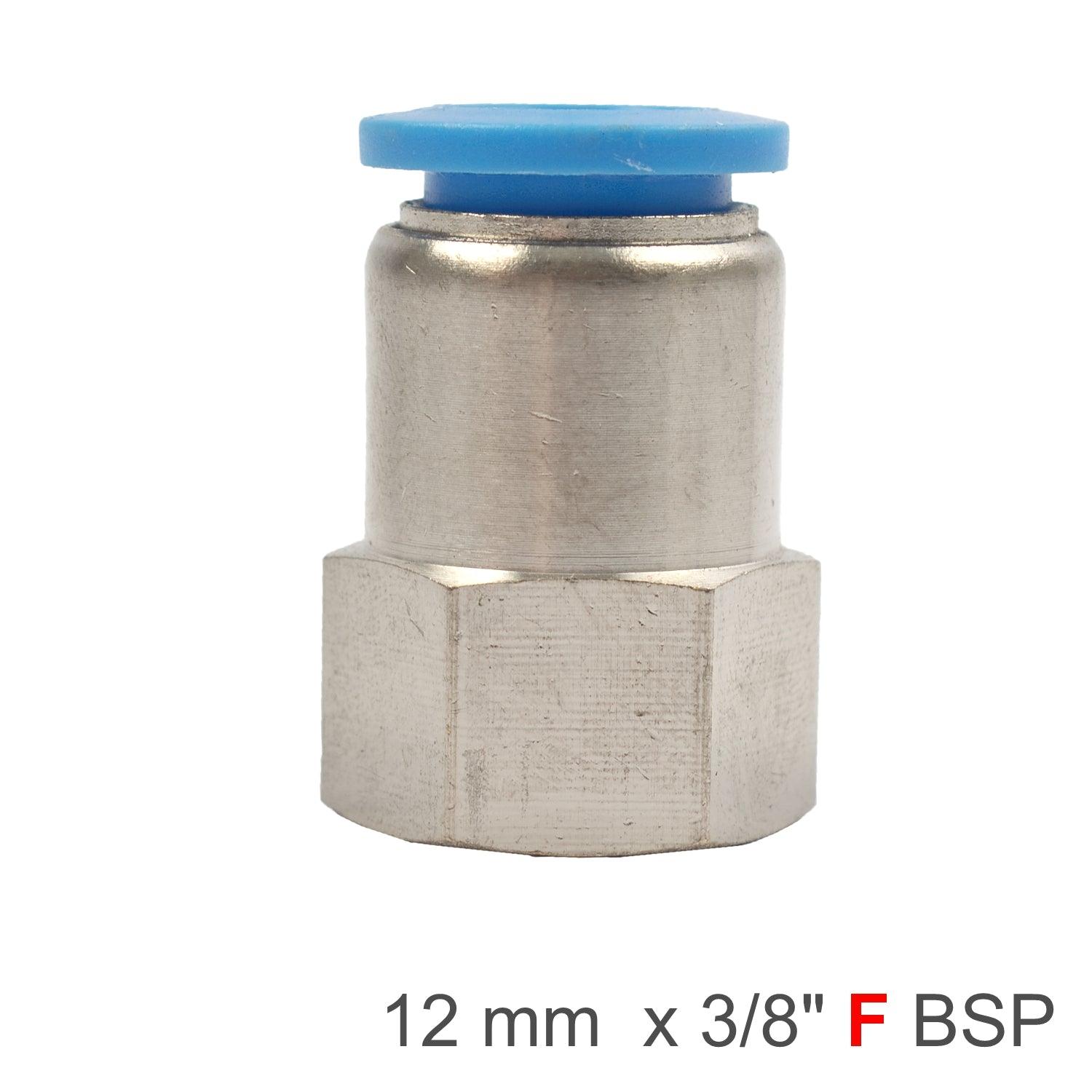 Pu Hose Fitting Straight Stud 12 Mm 3/8 F - Livestainable.co.za