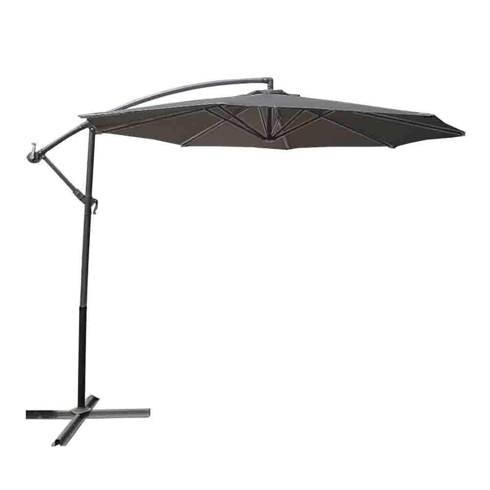 Seagull Cantilever Umbrella 3 M Light Grey With Aluminium Pole & 8 Ribs
With Crank, With X Struts Without Weight Bases