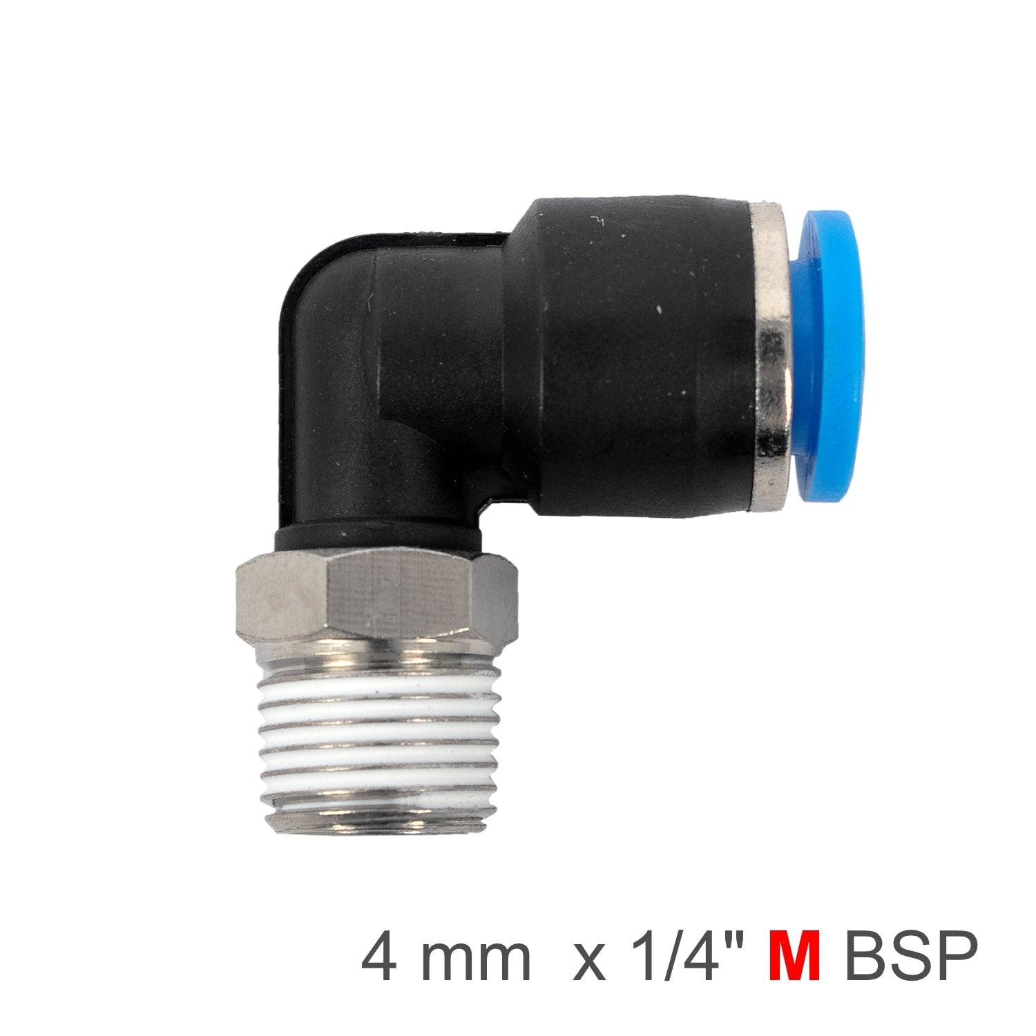 Elbow 4 Mm 1/4 M Pu Hose Fitting - Livestainable.co.za