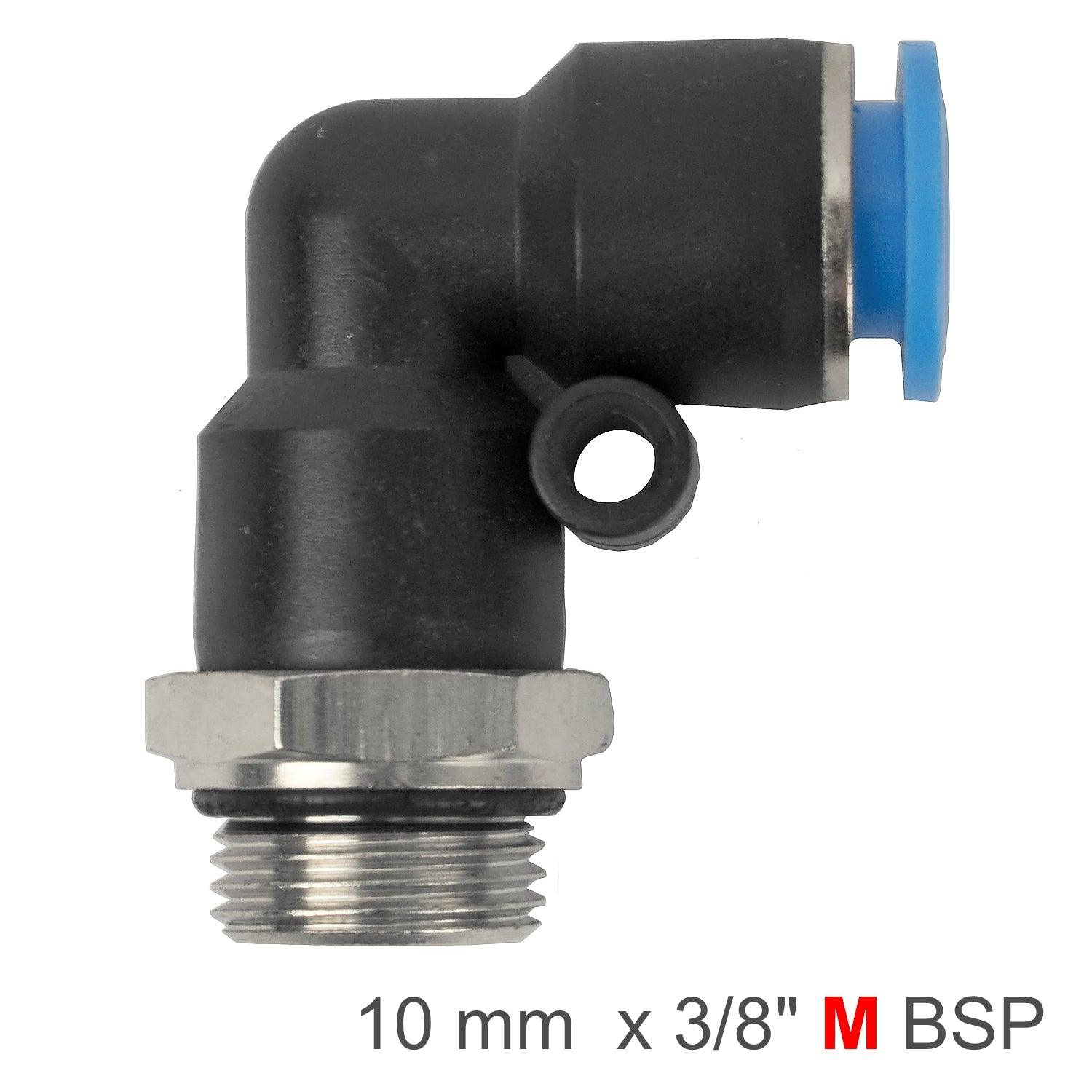 Pu Hose Fitting Elbow W/O Ring 10 Mm 3/8 M - Livestainable.co.za