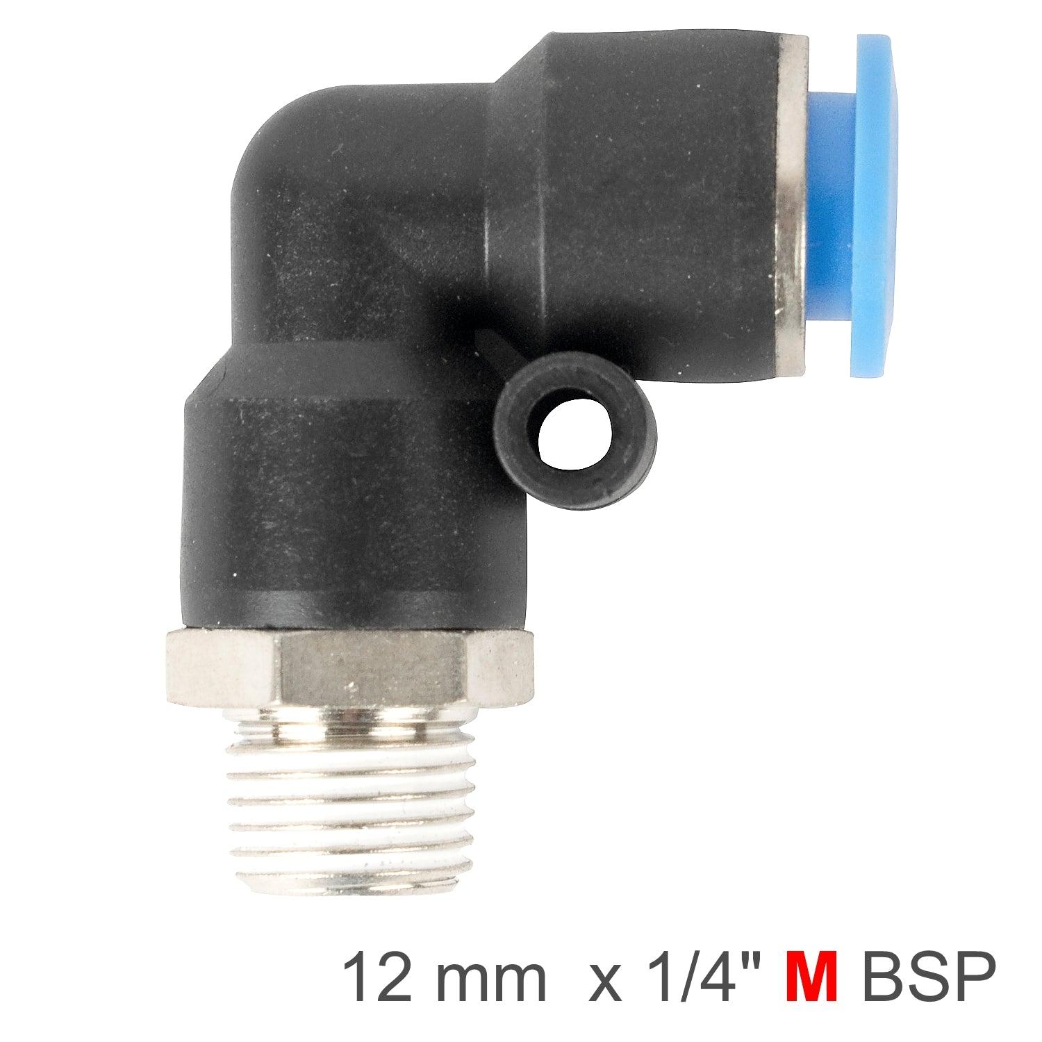 Elbow 12 Mm 1/4 M Pu Hose Fitting - Livestainable.co.za