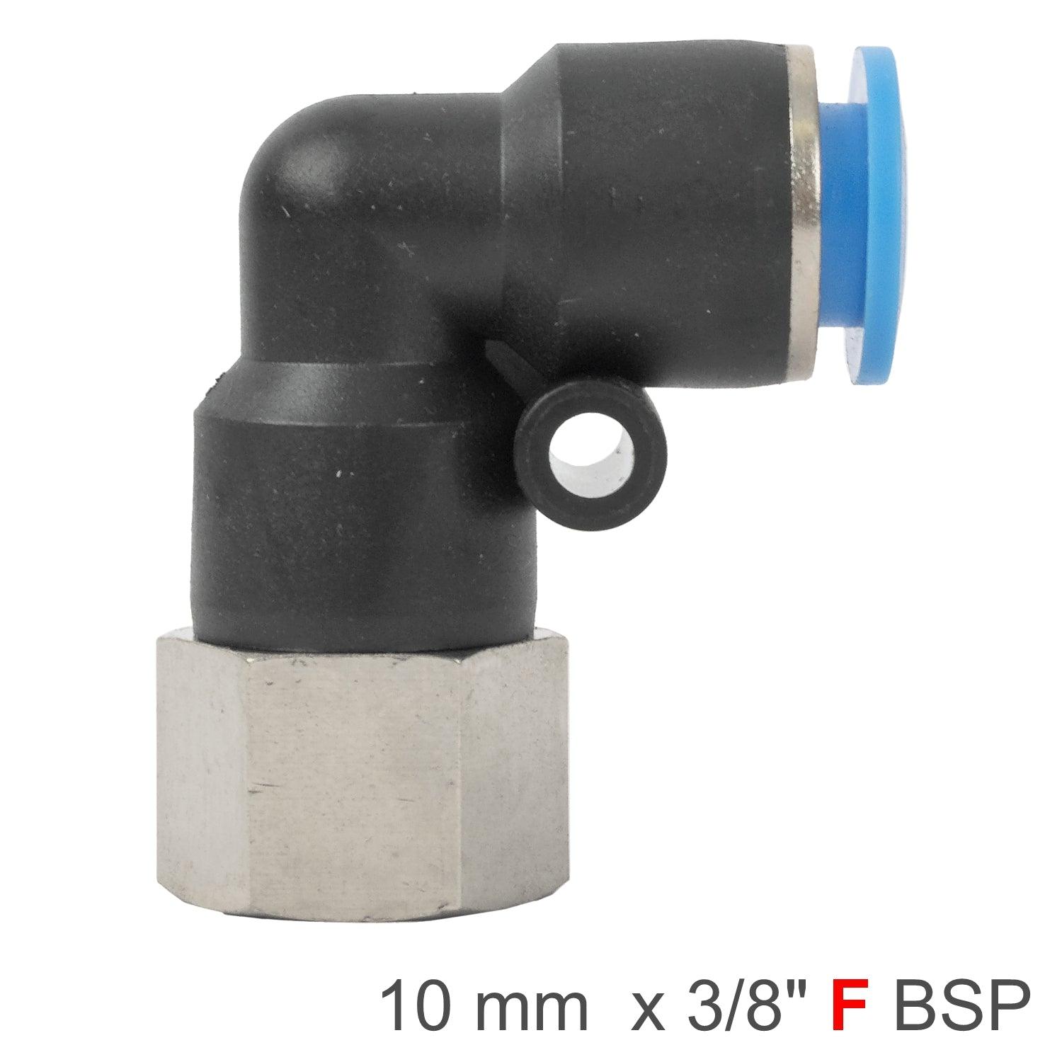 Pu Hose Fitting Elbow 10 Mm 3/8 F - Livestainable.co.za