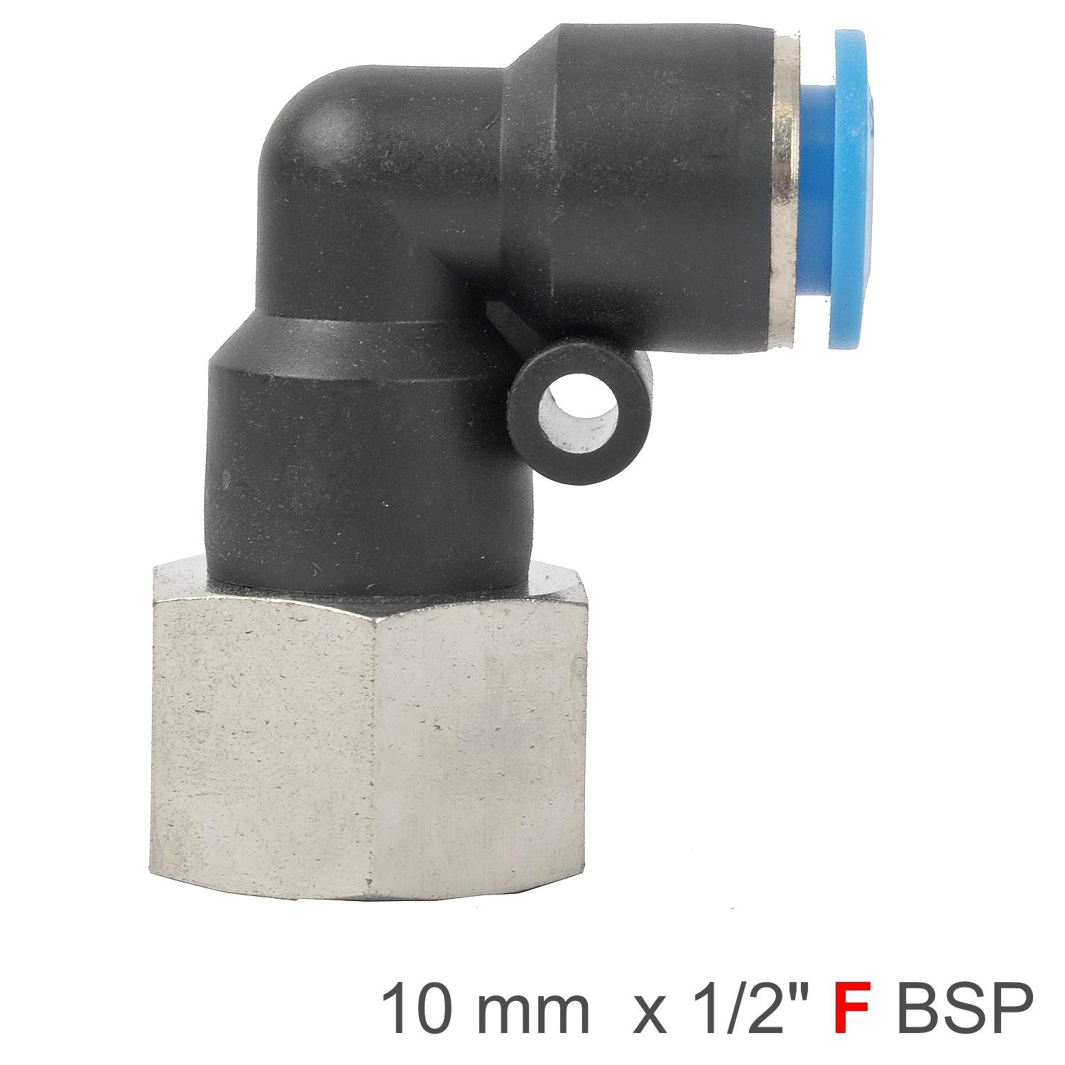 Pu Hose Fitting Elbow 10 Mm 1/2 F - Livestainable.co.za