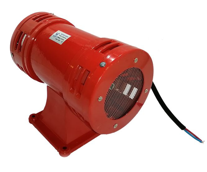 2 Way Motor Metal Siren 220 Vac 109x204x169mm Red Sr Ms490