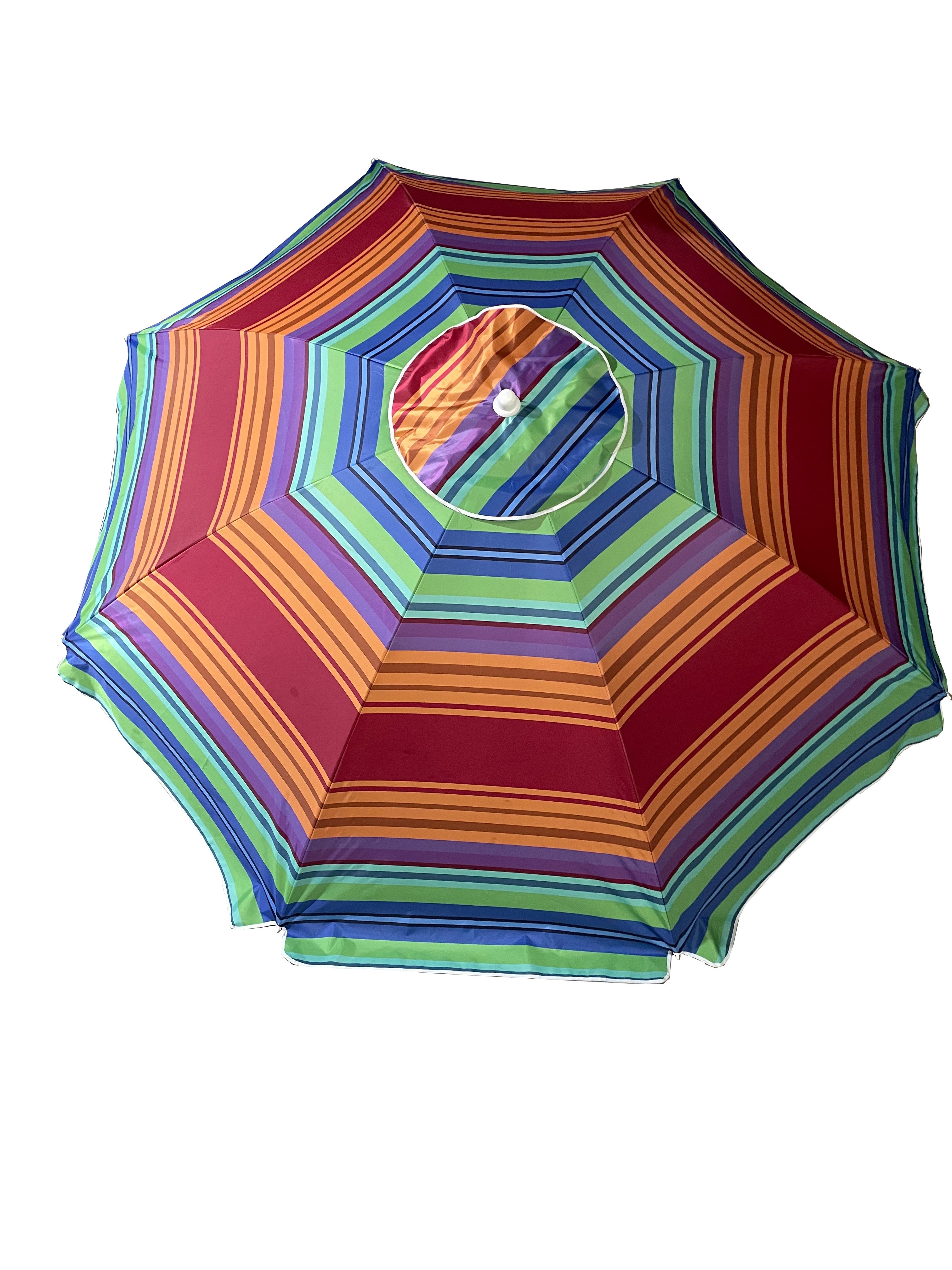 Seagull Beach Umbrella 256 Cm Wind Vent Tilt Uv50 Silver Coated