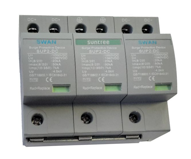 Surge Protection 3 P B+C Class 50 Ka 1000 Vdc Dc Sup2 Spd