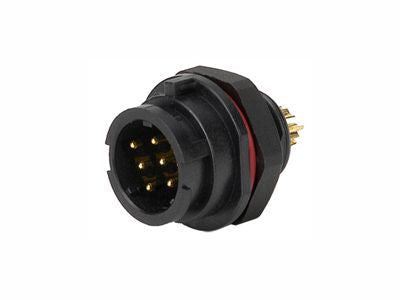 Panel Mount Plug / Male 6 P Ip67 Bayonet Sy1312/P 6
