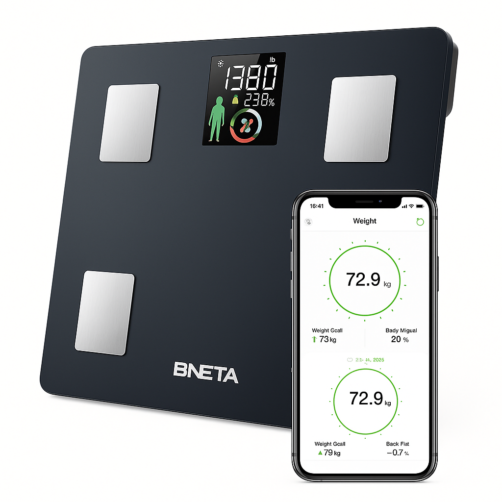 BNETA NEW CS20M Smart Body Scale – Bluetooth Body Composition Analyzer