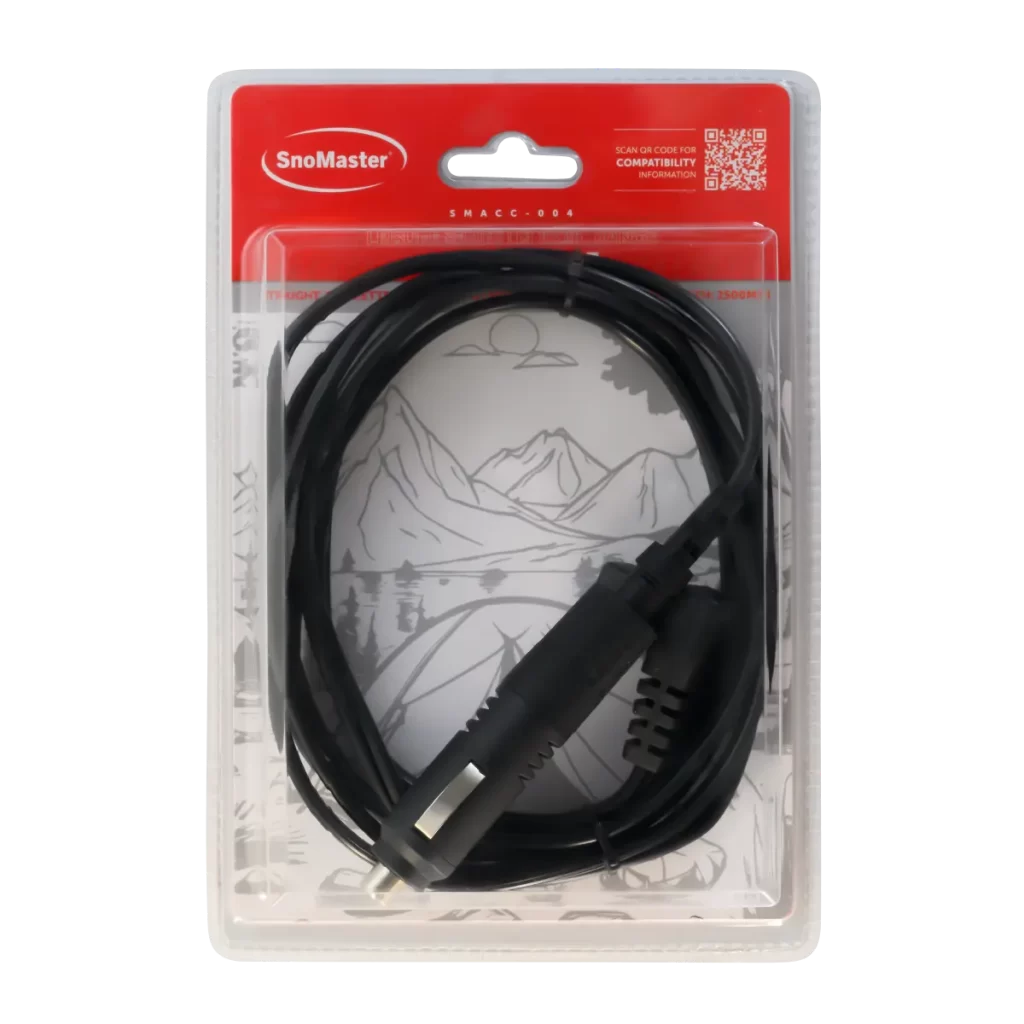 SnoMaster - Leisure Series (Plastic Range) 12V DC Cable With Straight Cigarette Lighter Plug (SMACC-004)