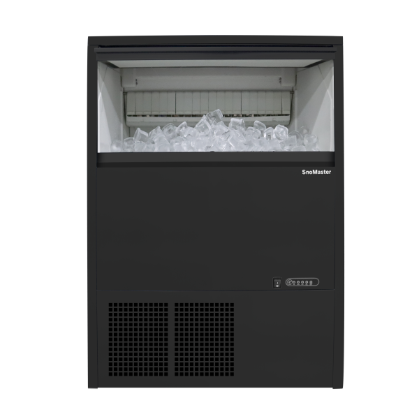 SnoMaster - 45Kg/24Hr Plumbed-In Gourmet Type Ice-Maker - Black