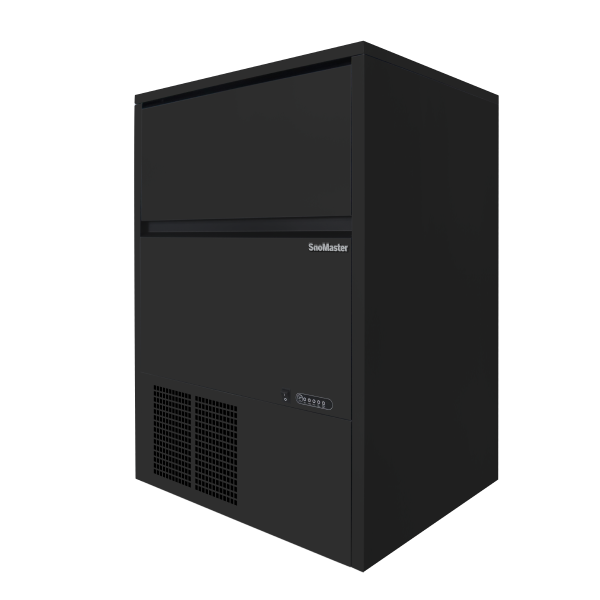 SnoMaster - 45Kg/24Hr Plumbed-In Gourmet Type Ice-Maker - Black