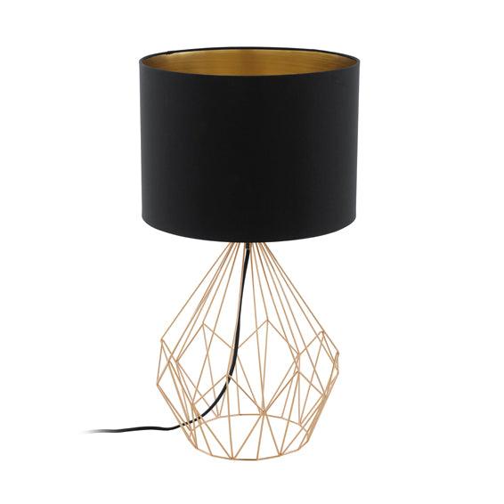 Pedregal1 T/Lamp 345mm Black/Copper - Livestainable.co.za