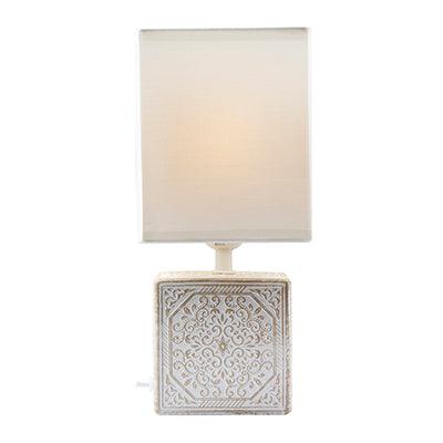 Maderia Table Lamp White/Brown - Livestainable.co.za
