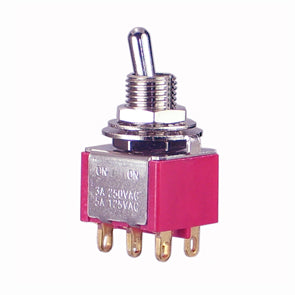 Miniature Toggle Switch Dpdt Sol Lev=5 T80 T 8011 Tebg