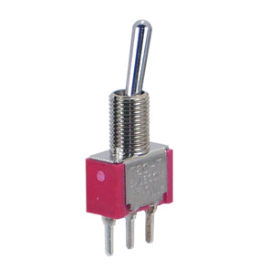 Mini Toggle Switch Spdt On (On) Pcb 1/4' 40 Uns Thread T80 T8013 A Secq H Z54