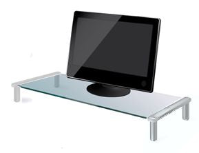 Mini Glass Stand / Table 530x252x90mm White Mb001 Tb502 W