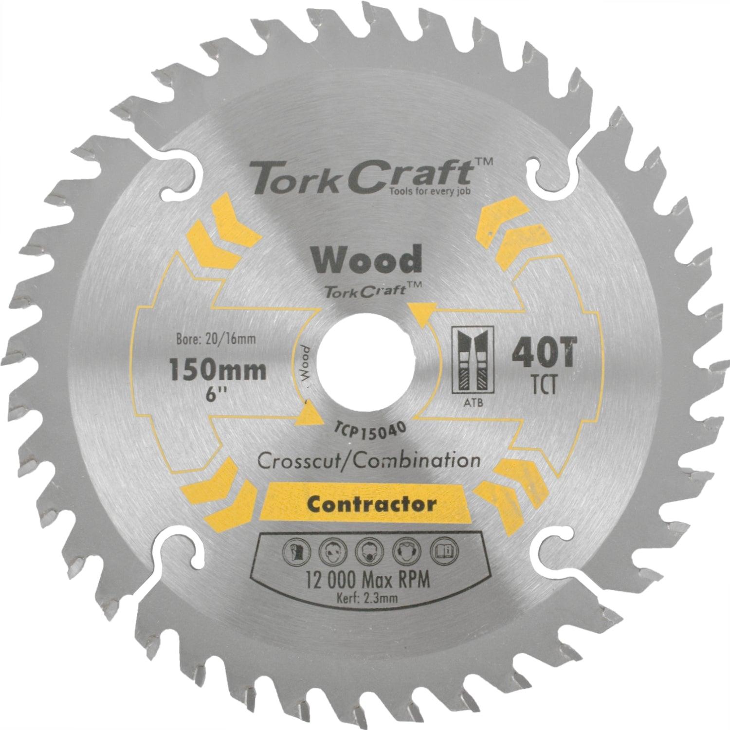 Blade Contractor 150 X 40 T 20/16 Circular Saw Tct - Livestainable.co.za