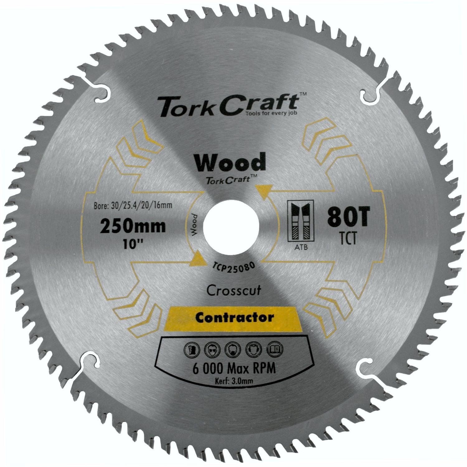 Blade Contractor 250 X 80 T Atb 30/16 Circular Saw Tct - Livestainable.co.za