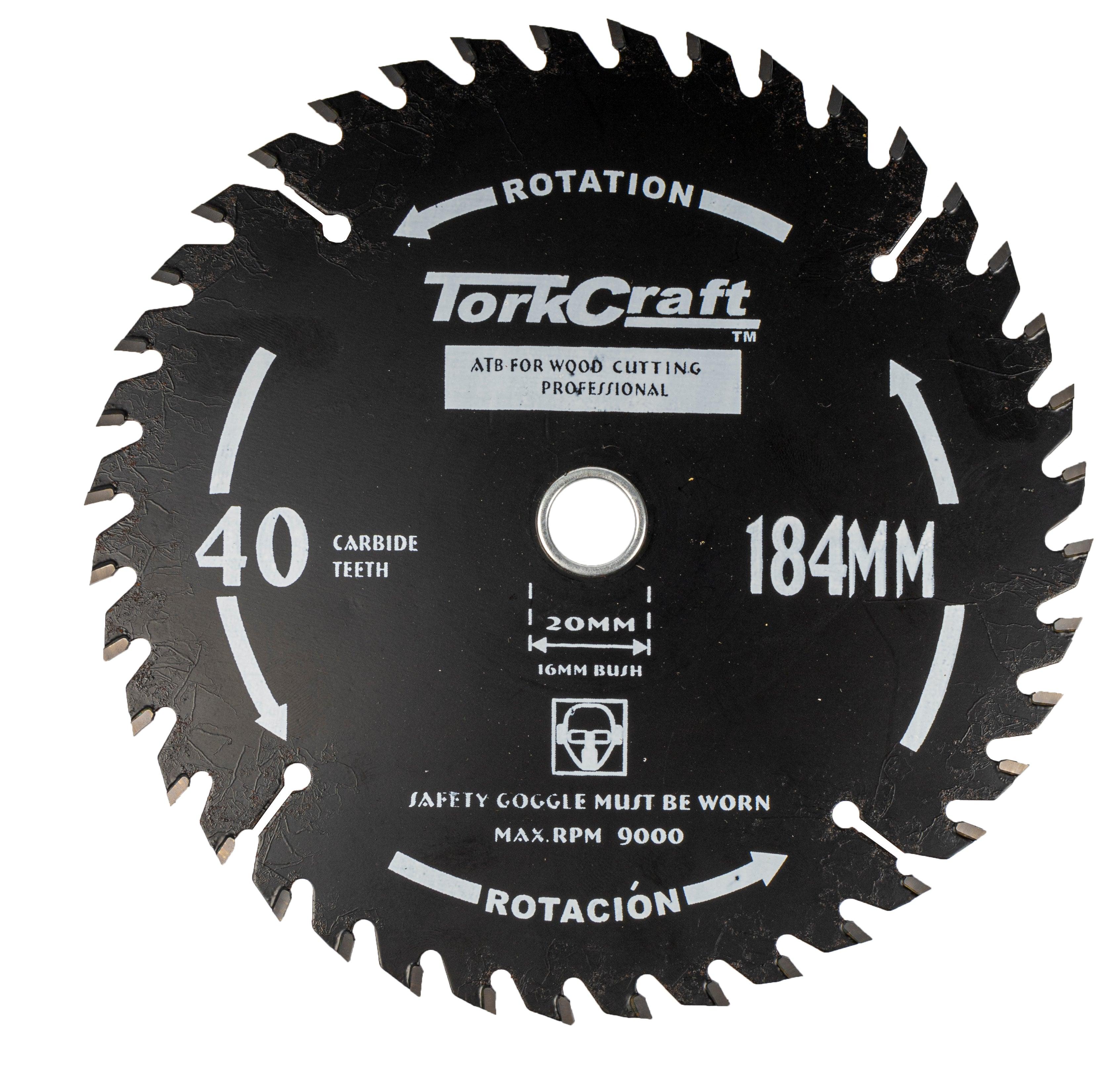 Saw Blade Thin Kerf 184 X 40 T 20/16 Tct - Livestainable.co.za