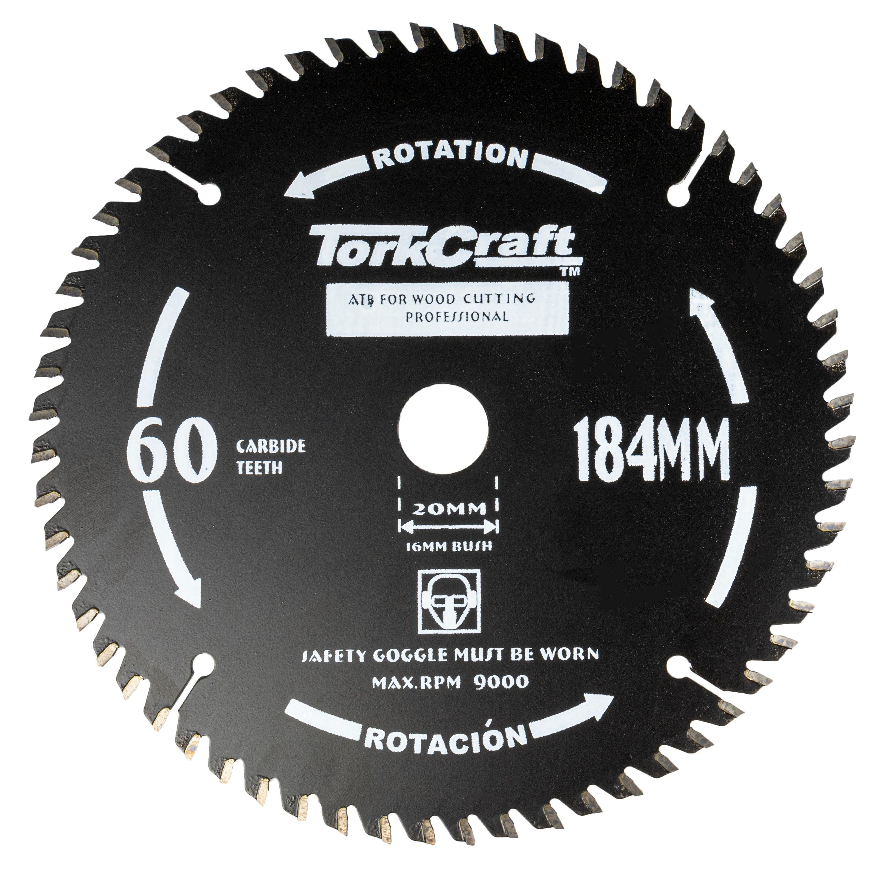 Saw Blade Thin Kerf 184 X 60 T 20/16 Tct - Livestainable.co.za