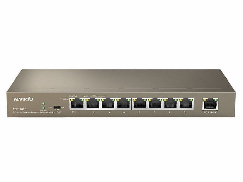 Tenda Ethernet Switch 9 Port 10/100 8 PoE Port