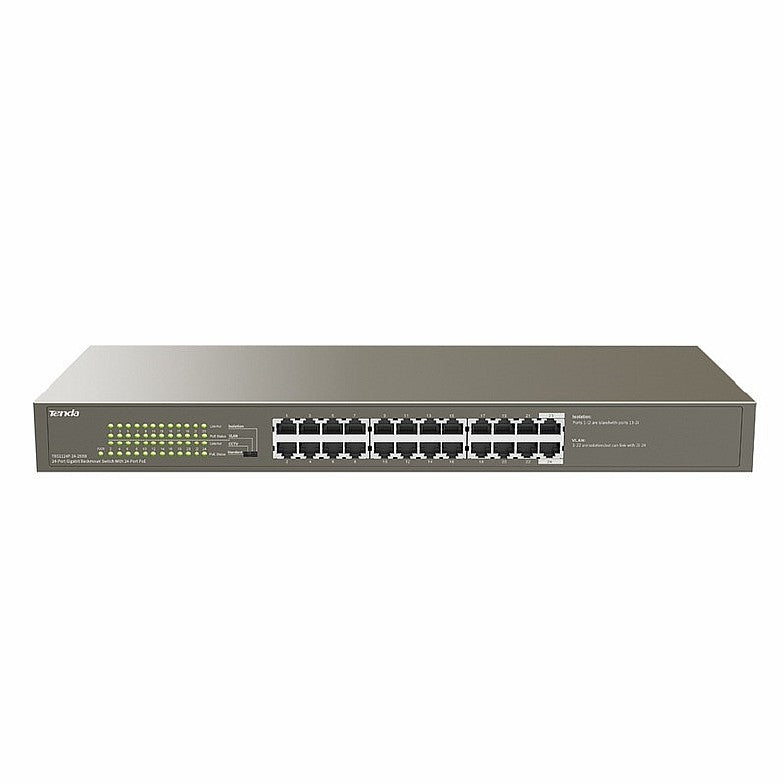 Tenda PoE 24-Port Gigabit Ethernet Switch With 24-Port PoE
