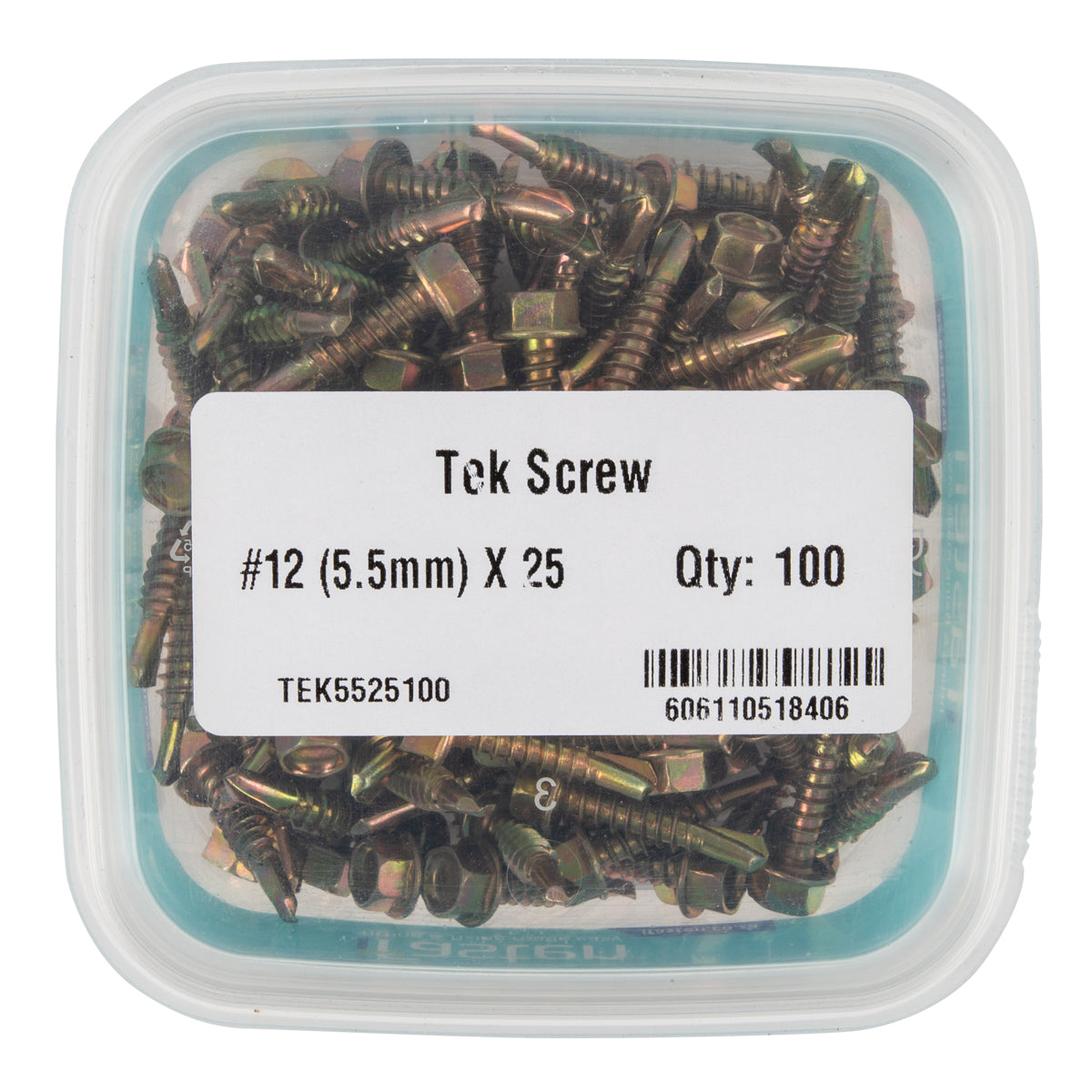 Ifasten Tek Screw No12 5.5 Mmx25 Mm 100 Pt